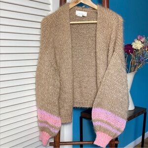 Anthropologie Color Block Cardigan
